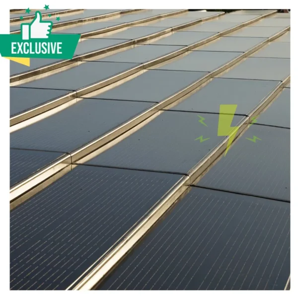Australia 2023 Hot Sale Green Modern Building Materials Panneau BIPV Photovoltaiques Roof Tiles with Junction Box