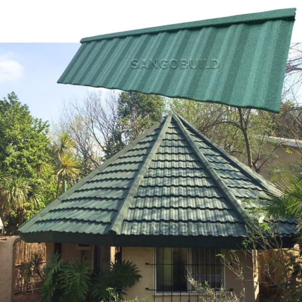 Best Aging Resistance House Roof Curved Elite Stone Coated Steel Roofing Tile