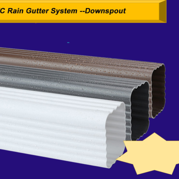 Best Factory Price Plastic Gutter Downspouts PVC Rain Gutter for Building House