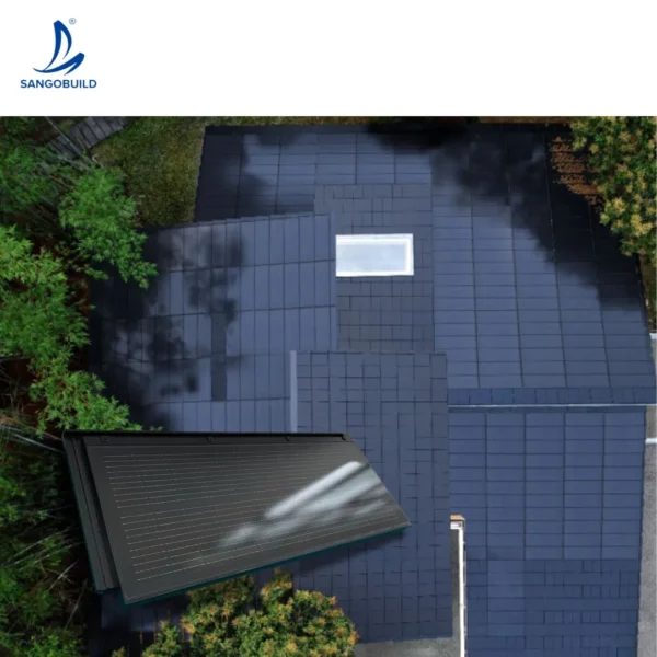 BIPV Monocrystalline Silicon Solar Roof System Photovoltaic Roofing Tiles