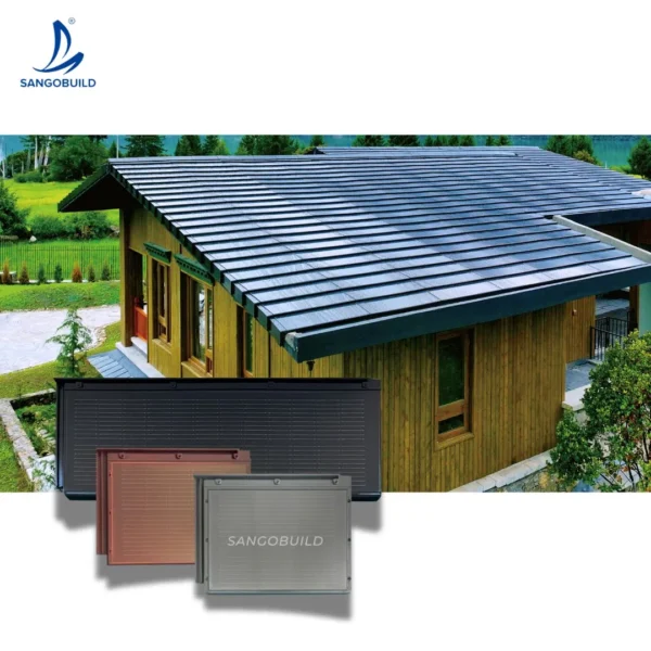 BIPV Monocrystalline Silicon Solar Roof System Photovoltaic Roofing Tiles