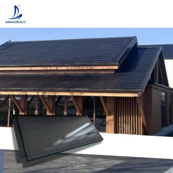 BIPV Photovoltaic Roofing Tiles Solar Roof Tiles Green Energy Solar System