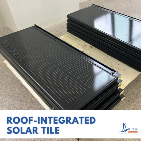 BIPV Reliable Solar Roof System Waterproof Wind Resistant Mounting Solar Roof Tile