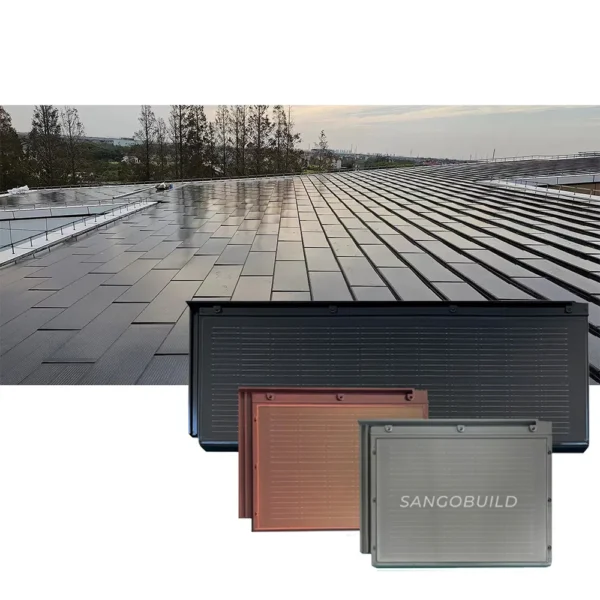 BIPV Roofing Materials Solar Roofing Panels on Grid out Power 90W Household Green Power Photovoltaic Roof Tiles