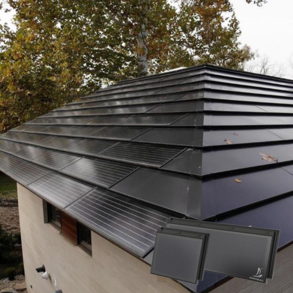 BIPV Rooftop System Green Solar Power Glass Roof Top Solar Panel Tile