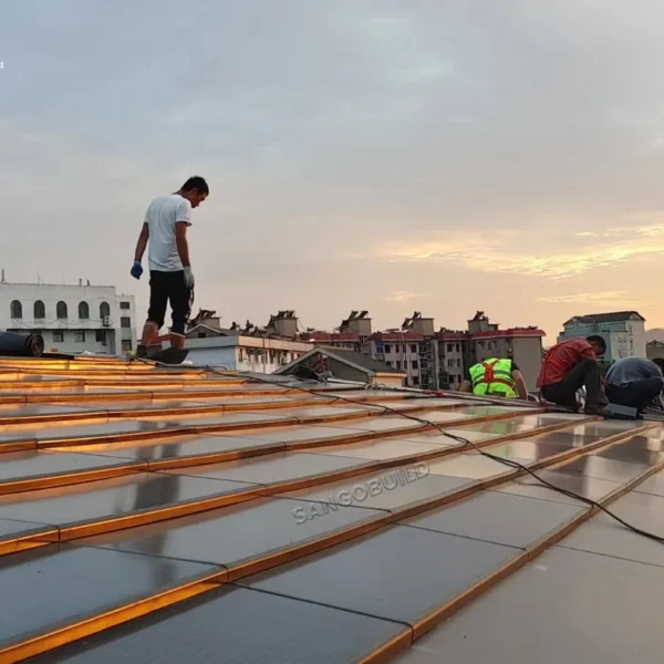 BIPV Solar Panel Powered Roof Structure Home Solar Roofing Tile