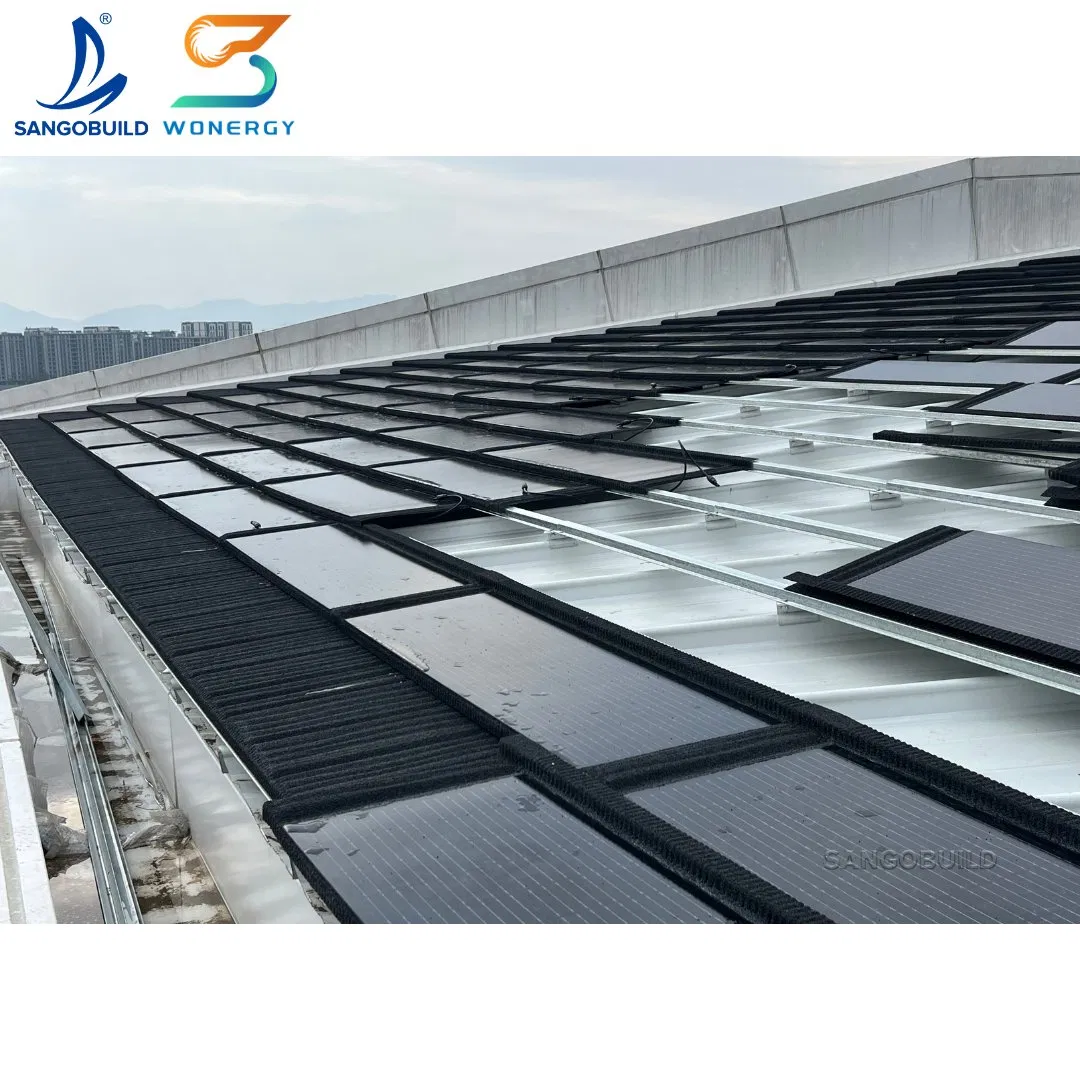 BIPV Solar Roof Tile Photovoltaic Roof Integrated Generate Electricity Power BIPV Solar Roof Tile Photovoltaic Roof Integrated Generate Electricity Power