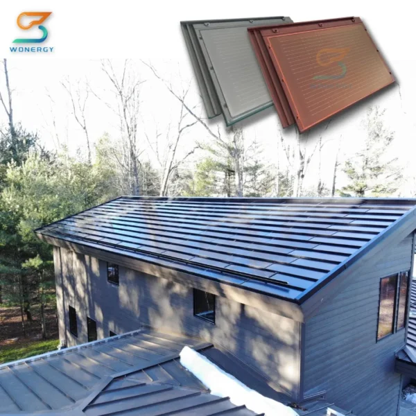 BIPV Solar Roofing Tiles Customized Roof Solar Panel Roof Tile