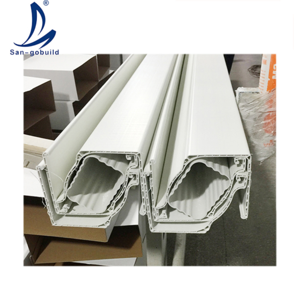 Building Material Long Lasting K Style Rain Gutter Ghana PVC Pipes