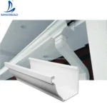 Building Material PVC Gutter, Free Sample K-Style White PVC Rain Gutter