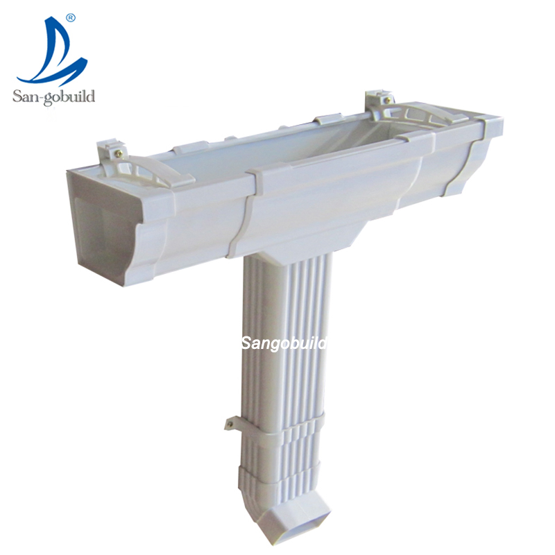 Building Material Roofing Gutter UPVC Pipe PVC Rain Carrying Connector Building Material Roofing Gutter UPVC Pipe PVC Rain Carrying Connector