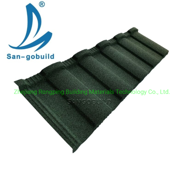 Building Material Tiles Supplier Villa Garden Light Weight Beautiful Colorful Stone Coated Metal Roof Tiles