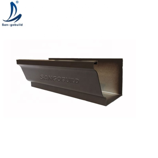 Building Materials House Roof Drainage System Steel Rainwater Channel Aluminum Rain Gutter