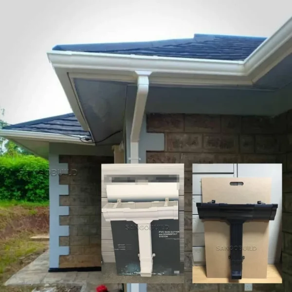 Building Materials PVC Water Pipe Fitting Gutter Aluminium Guard UPVC Rain Chain Hydroponic Roof Drain System