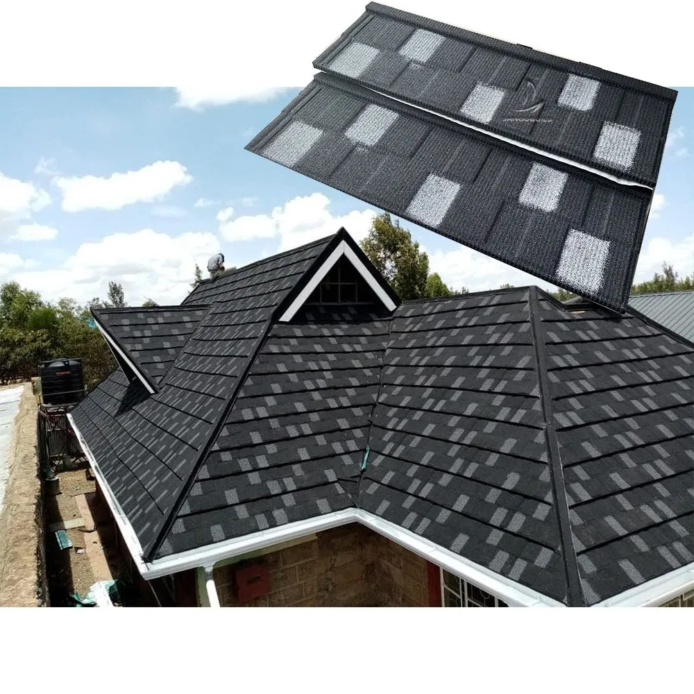 Building Materials Wind Resistance Stone Coated Metal Roofing Tiles Az150g Shingle Design Building Materials Wind Resistance Stone Coated Metal Roofing Tiles Az150g Shingle Design