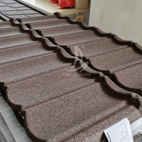 Building Roofing Materials Lightweight Color Stone Coated Metal Roofing Tile
