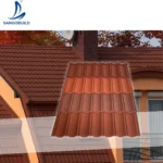 Building Roofing Materials Lightweight Color Stone Coated Metal Roofing Tile