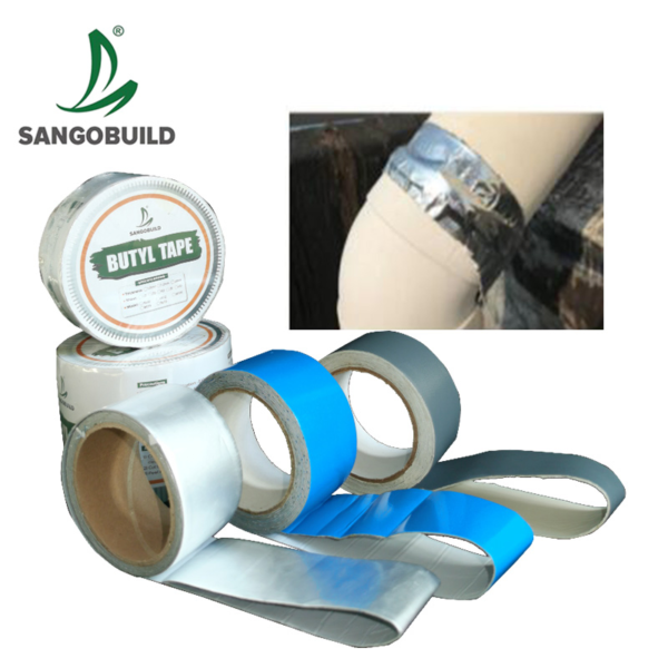 Butyl Adhesive Tape Waterproof Membrane Aluminum Butyl Tape House Leakage Repairing Tape Super Strong Waterproof Tape Stop Leaks for Roofing