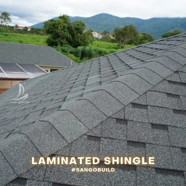 Cambodia Myanmar Laminated Fiberglass Shingles Vietnam Laos Construction Material China Asphalt Shingle in Roofing