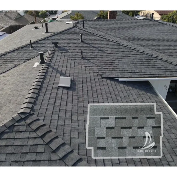 Canada America Fireproof Fiber Glass Asphalt Shingle Roofing Shingle