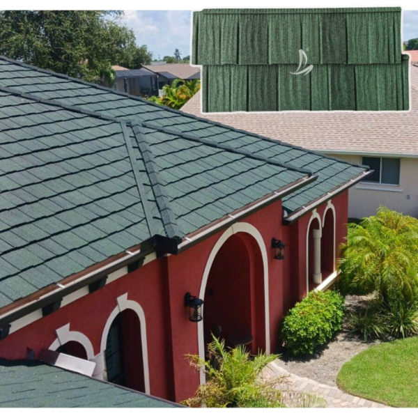 Canada Popular Villa Interlock Roofing Panels Anti-Corrosion Stone Coated Metal Roofing Sheets