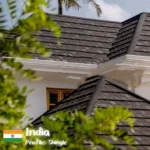 Chandigarh India Hot-Sale New Roofing Tile 50-Year-Warranty GSM150 Stone Coated Metal Roof Tiles Punjab 0.45mm Steel Roofing Sheet Low Rate for 1 Sqft