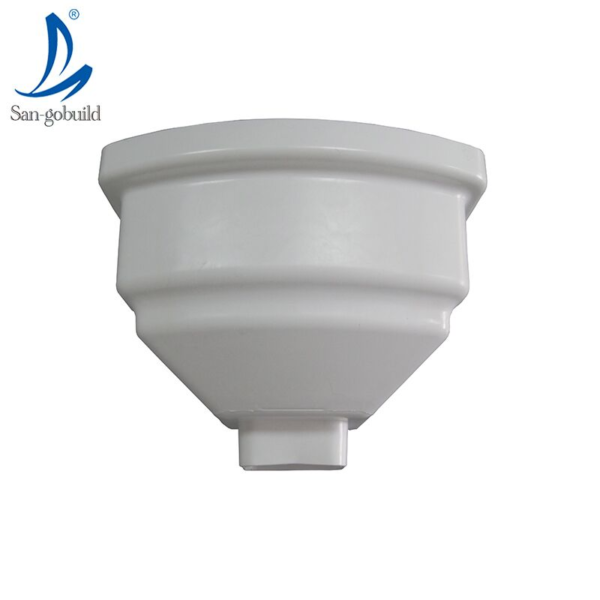 Cheap Drainage System 5.2inch Downspout Dual-Wall PVC Rain Gutter