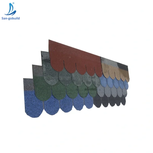 Cheap Fiberglass Reinforced Asphalt Roofing Shingle Fish Scale Design