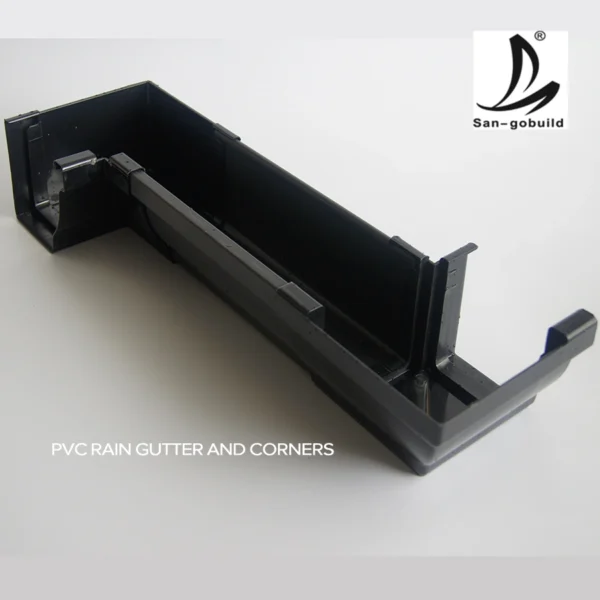 Cheap Half Round PVC Rain Gutter and Pipe, High Quality K-Style 5.2 Inch 7 Inch Roof Rainwater Gutter Philippines Vietnam Thailand