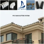 Cheap House Roof System Drainage Vinyl Pipes PVC Rain Roof Gutters Factory Price