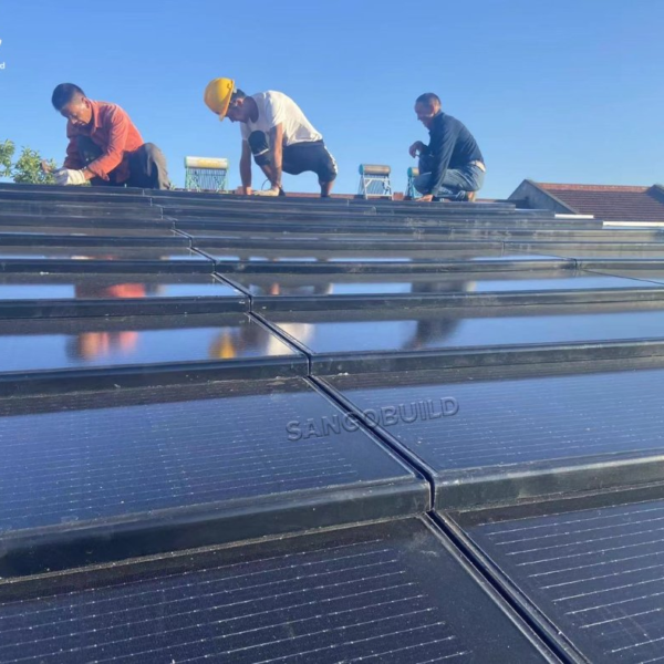 China Factory Directly Sell Building Integrated Photovoltaic Energy BIPV Solar Roof Tile for Green Energy Power Roofing System