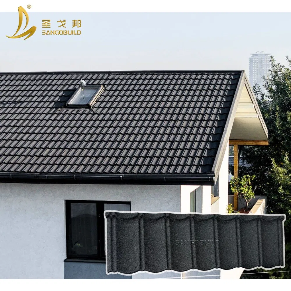 China-Factory Steel Roof Direct-Sales Construction Material Waterproof Stone Coated Metal Roof Tiles China-Factory Steel Roof Direct-Sales Construction Material Waterproof Stone Coated Metal Roof Tiles