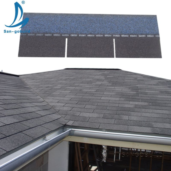 China High Quality Roofing Materials Green Roof System 3 Tab Colorful Shingle Roof Asphalt Roofing Shingles