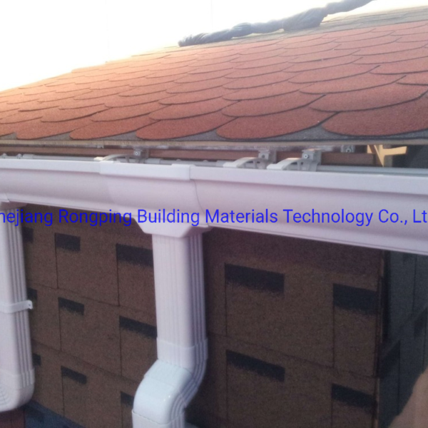 China Manufacture PVC Rain Gutter Roof Drain Product Plastic Roofing Material Rainwater Downspout