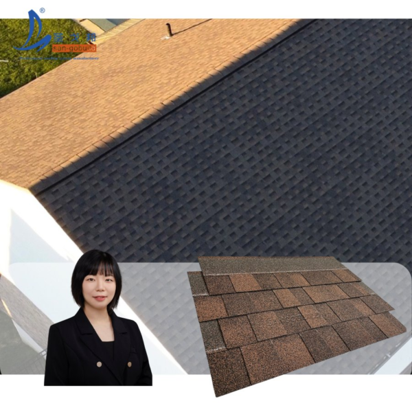 China Manufacturer Building Material Durable Roof Tile Fiberglass Architectural Asphalt Roofing Shingle
