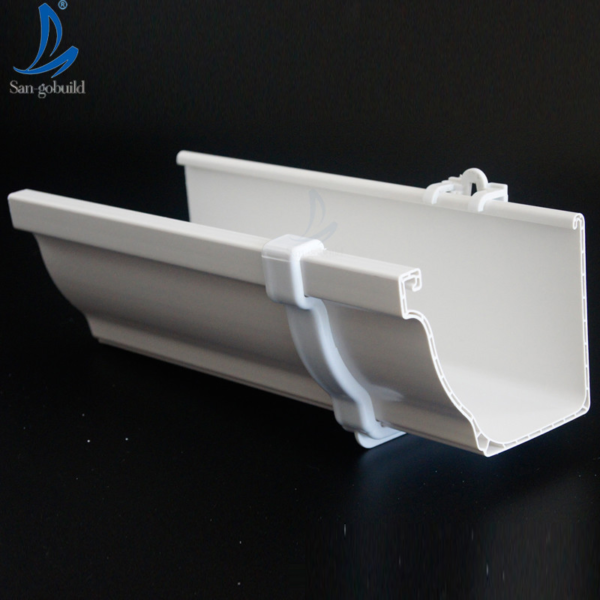 China Supplier Build Material Sangobuild Plastic PVC Roof Kenya Rain Gutter