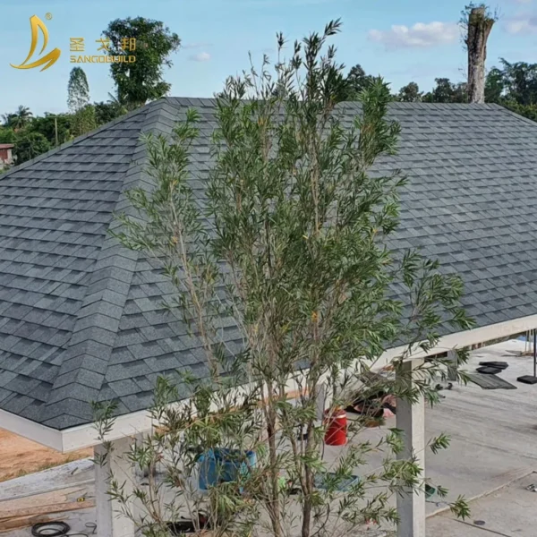 China Supplier Laminated Prefab House Bitumen Shingle Roof Tile