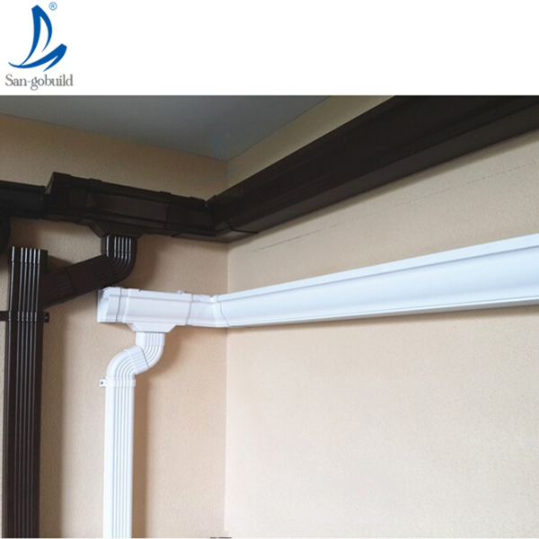 China Supplier Rain Gutter Roof Water Drainage System Aluminum Rainwater Collector
