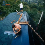 China Top Quality Factory Direct Fish Scale Blue Asphalt Roofing Shingles Price in India
