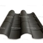 Chinese Manufacturer Traditional Polyester Building Material Clay Style Roofing Sheet Color Temple Roof