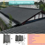 Chinese Style High Polymer Decorative Tube Tile High Quality Synthetic Chinese Style Antique Roof Tiles