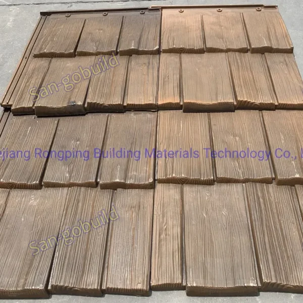 Chinese Traditional Roof Style Polyester Roofing Material a Class Water Proof Roofing Sheet for Slope Rooftop