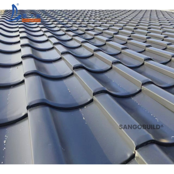 Classic Japanese Traditional Metal Building Material Aluminum Roofing Lightweight Kawara Roof Tile