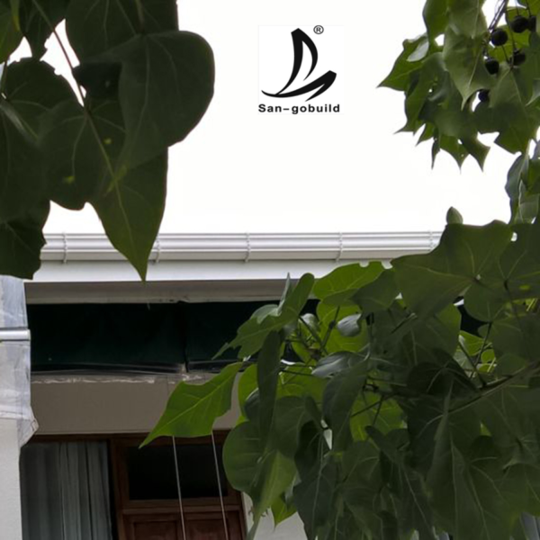 Color Lasting ASA Coating PVC Rain Roof Gutters for Rain Drainage and Collector Kenya