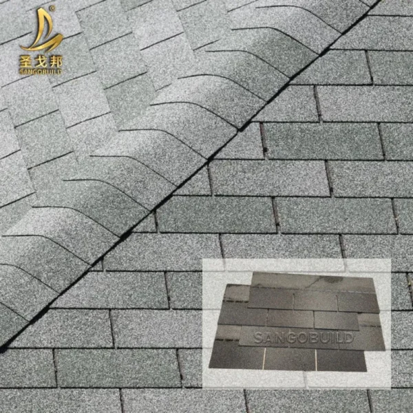 Color Painted Wind Resistant Stone Coated Asphalt Shingle Roof Tile