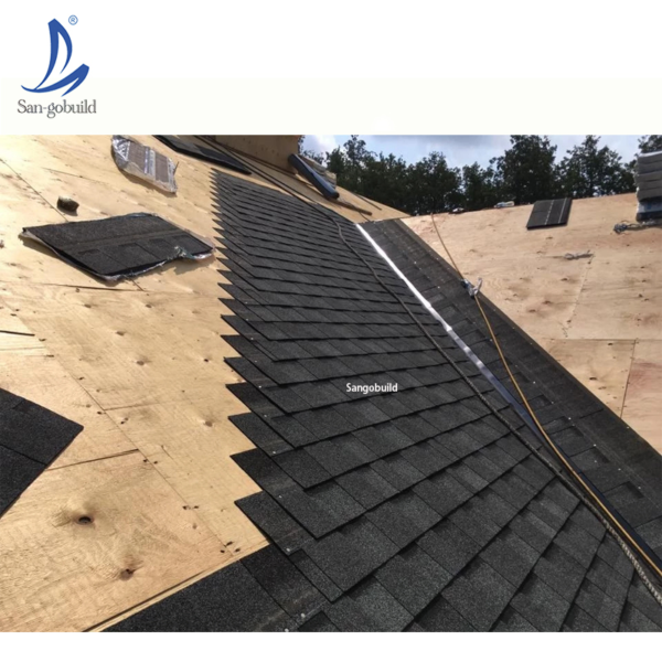 Color Plain Roof Tile 3 Tab Asphalt Shingles in Indonesia, Cheap Materials USA ASTM Architectural Roofing Asphalt Shingles for Wooden House Residential
