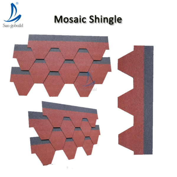 Color Roof Price in The Philippines Harbor Blue Mosaic Asphalt Shingle