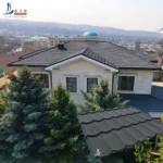 Color Stone Coated Steel Spanish Roof Tiles Prices Jamaican Black Roofing Tile
