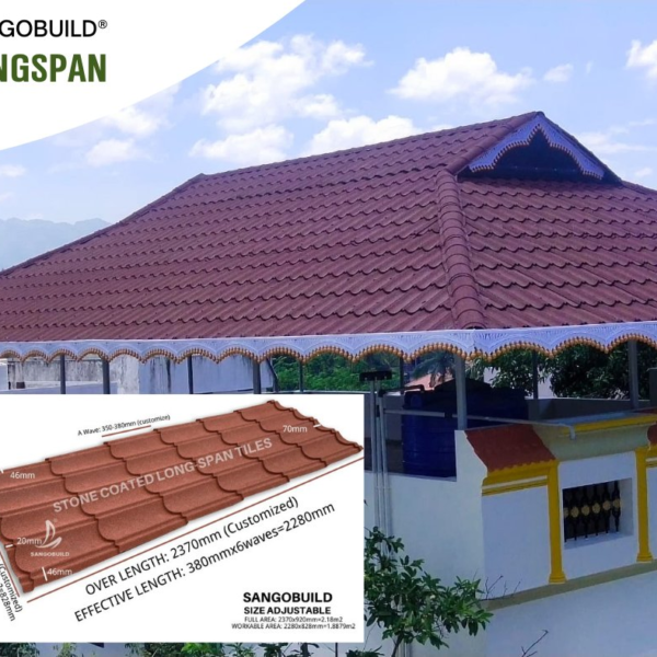 Colorful Ships Stone Alu-Zinc Metal Material Stone Coated Roofing/Roof Tile in Nigeria