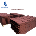 Colorful Ships Stone Alu-Zinc Metal Material Stone Coated Roofing/Roof Tile in Nigeria
